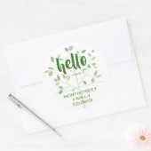 Family Wiedersehen HELLO MEIN NAME IST Runder Aufkleber (Umschlag)