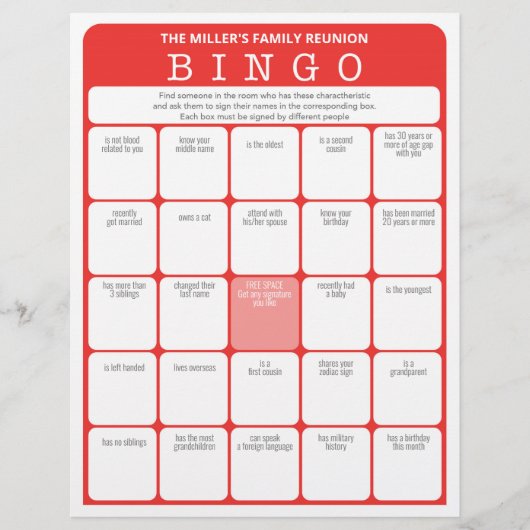 Family Wiedersehen Ice Breakfast 2 in 1 Games Flyer (Vorne)