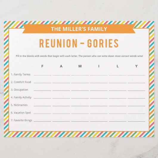 Family Wiedersehen Ice Breakfast 2 in 1 Games Flyer (Hinten)