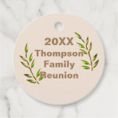 Family Wiedersehen Keepake Grüne Bäume Zweig Memen Geschenkanhänger (Vorderseite)