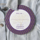 Family Wiedersehen Lila Gold Elegante Button (Beispiel)
