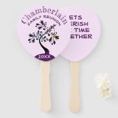 Family Wiedersehen Modern Multicolor-Blumenbaum Fächer (Vorne und Hinten)