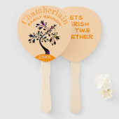 Family Wiedersehen Modern Multicolor-Blumenbaum Fächer (Vorne und Hinten)