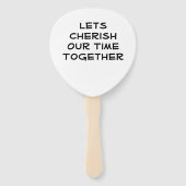 Family Wiedersehen Modern Multicolor-Blumenbaum Fächer (Rückseite)