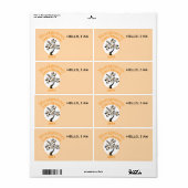 Family Wiedersehen Modern Tree Orange Individuelle (Vorne)