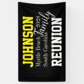 Family Wiedersehen Modern Typografy Partys Banner (Vertikal)