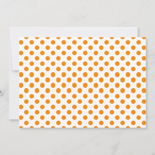 Family Wiedersehen Moderne Orange- und Black Tree Einladung (Rückseite)