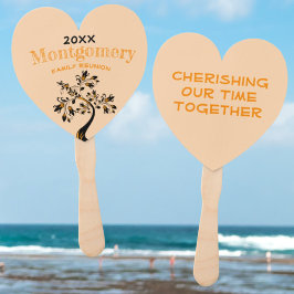 Family Wiedersehen Moderner Blumenbaum Schwarzes O Fächer