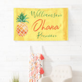 Family Wiedersehen Ohana Ananas Island Beach Banner (Insitu)