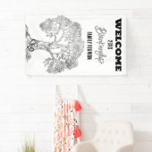 Family Wiedersehen Old Gray Tree auf Black Custom Banner (Insitu)