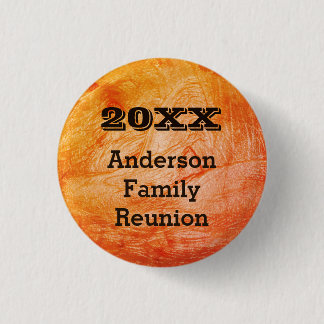 Family Wiedersehen Orange Abstrakt Herbstliche Ans Button