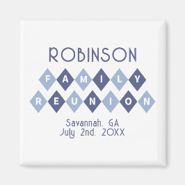 Family Wiedersehen Party halten Farbenfrohe Modern Magnet