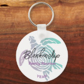 Family Wiedersehen Pastel Tribal Turtle Keepake Schlüsselanhänger (Vorderseite)