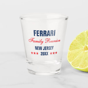 Family Wiedersehen Personalisierte Typografie Keep Schnapsglas