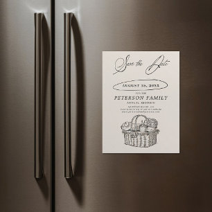 Family Wiedersehen Picnic Chic Save the Date Vinta Magneteinladung