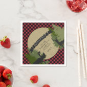 Family Wiedersehen Picnic Deer Antlers Elchbaum Serviette (Beispiel)