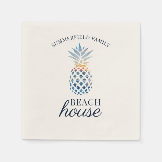 Family Wiedersehen Pineapa Tropical Beach House Serviette (Vorderseite)