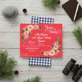 Family Wiedersehen Pink Polka Dotted Einladung Fly Flyer