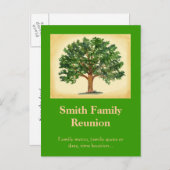 Family Wiedersehen Postcard Invit... Ankündigungspostkarte (Vorne/Hinten)