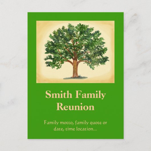 Family Wiedersehen Postcard Invit... Ankündigungspostkarte (Vorderseite)