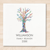 Family Wiedersehen Rainbow Family Tree Serviette