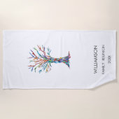Family Wiedersehen Rainbow Family Tree Strandtuch (Vorderseite)