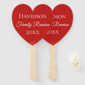 Family Wiedersehen Red Heart Fächer (Vorne und Hinten)