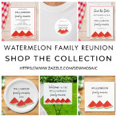 Family Wiedersehen Red Watermelon Pappteller