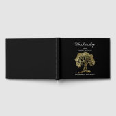 Family Wiedersehen Registry Gold Tree Art Gästebuch (Voll)