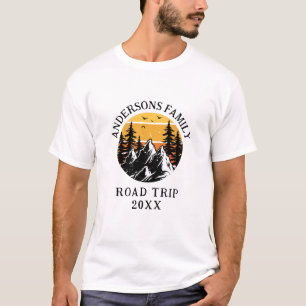 Family Wiedersehen Road Trip Mountain Personalisie T-Shirt