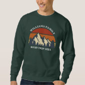 Family Wiedersehen Road Trip Mountain Sonnenunterg Sweatshirt (Vorderseite)