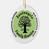 Family Wiedersehen Round Christmas Souvenir Keramik Ornament (Rechts)