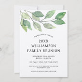 Family Wiedersehen Rustic Einladung (Vorderseite)