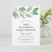 Family Wiedersehen Rustic Einladung (Stehend Vorderseite)