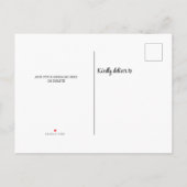 Family Wiedersehen Rustic Einladungspostkarte (Rückseite)