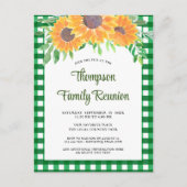 Family Wiedersehen Rustic Einladungspostkarte (Vorderseite)