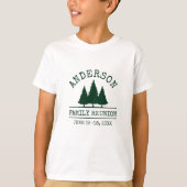 Family Wiedersehen Rustikale Pine Trees Kid's T-Shirt (Vorderseite)