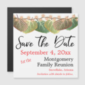 Family Wiedersehen Save the Date Autumn Aspen Blät Magnetkarte (Vorne/Hinten)