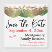 Family Wiedersehen Save the Date Autumn Aspen Blät Magnetkarte (Vorderseite)