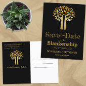 Family Wiedersehen Save the Date drei Blätter aufl Ankündigungspostkarte