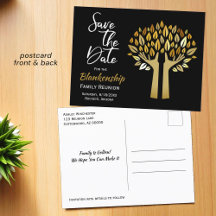 Family Wiedersehen Save the Date drei Blätter aufl