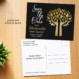 Family Wiedersehen Save the Date drei Blätter aufl Ankündigungspostkarte