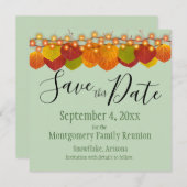 Family Wiedersehen Save the Date Fall Aspen Blätte (Vorne/Hinten)