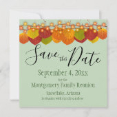 Family Wiedersehen Save the Date Fall Aspen Blätte (Vorderseite)