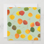 Family Wiedersehen Save the Date Fall Aspen Blätte (Rückseite)