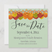 Family Wiedersehen Save the Date Fall Aspen Blätte (Vorderseite)