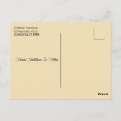 Family Wiedersehen Save the Date Fall Red Blätter  Postkarte (Rückseite)