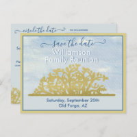 Family Wiedersehen Save the Date Genealogie Tree