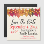 Family Wiedersehen Save the Date Herbst verlässt M Magnetkarte (Vorne/Hinten)