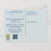 Family Wiedersehen Save the Date Lake Dock QR Code Ankündigungspostkarte (Rückseite)